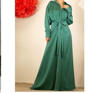 BRAND NEW Chic Satin Wide Leg Pant Set